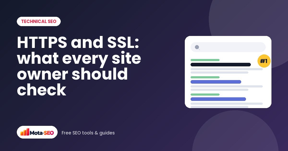 HTTPS and SSL certificates: what every site owner should check