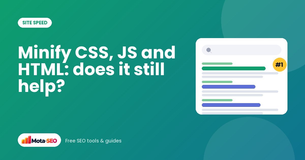 Minify CSS, JavaScript and HTML: does it still help?
